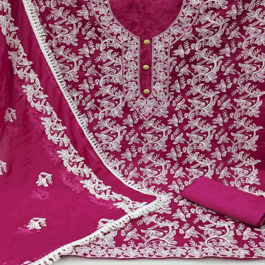 New Boutique Collections Lucknowi Embroidered Modal Dress Material